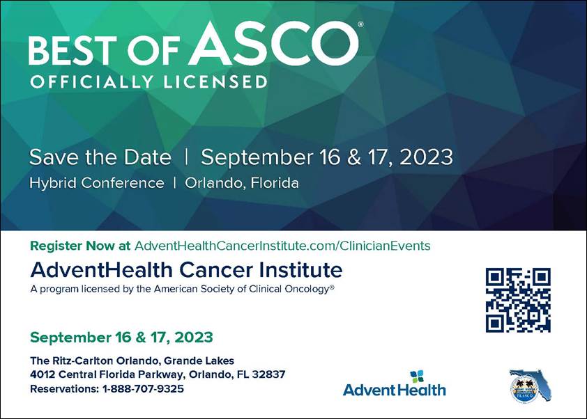 AHCI Best of ASCO 2023 AdventHealth Cancer Institute